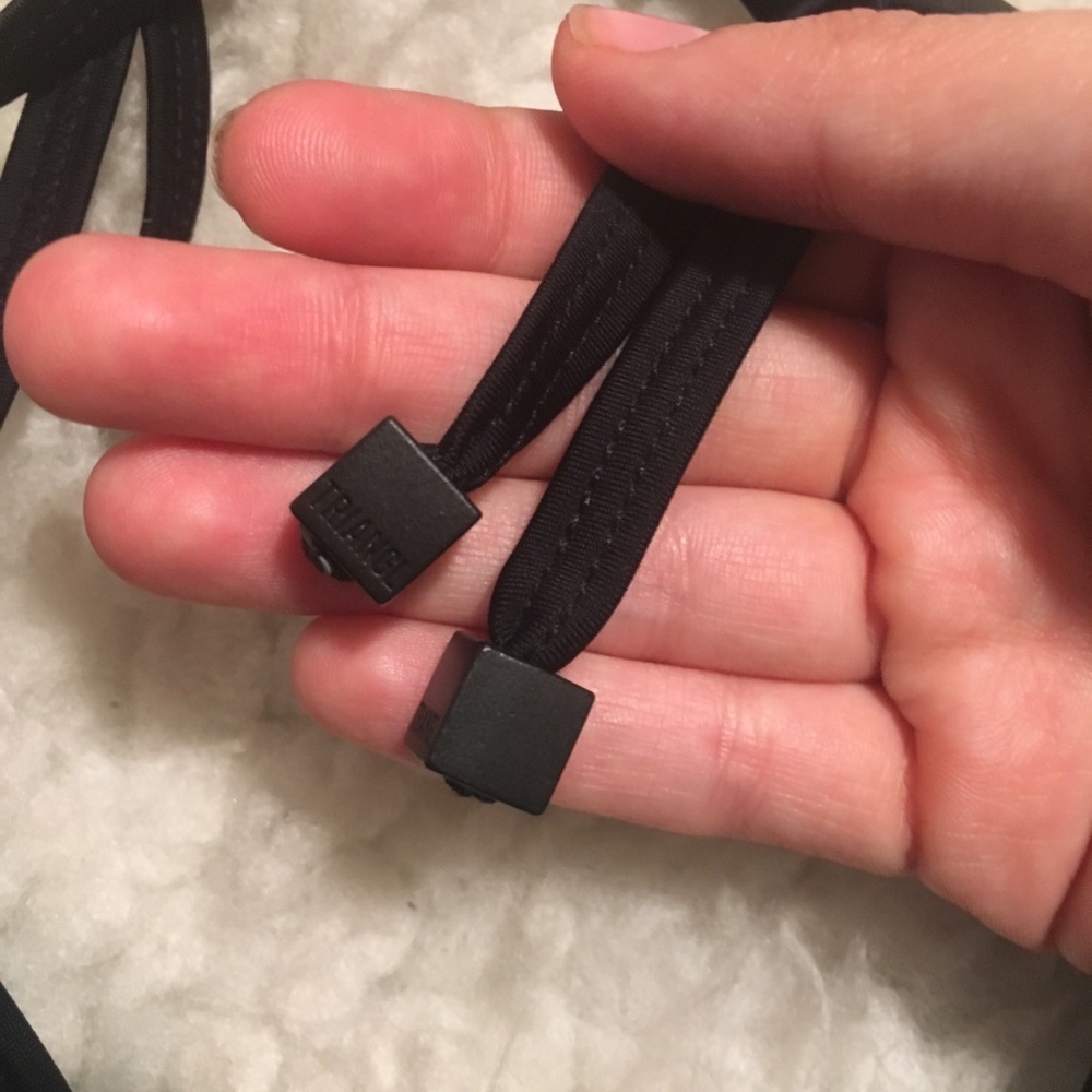 TRIANGL blue/black bikini top - Picture 3 of 4
